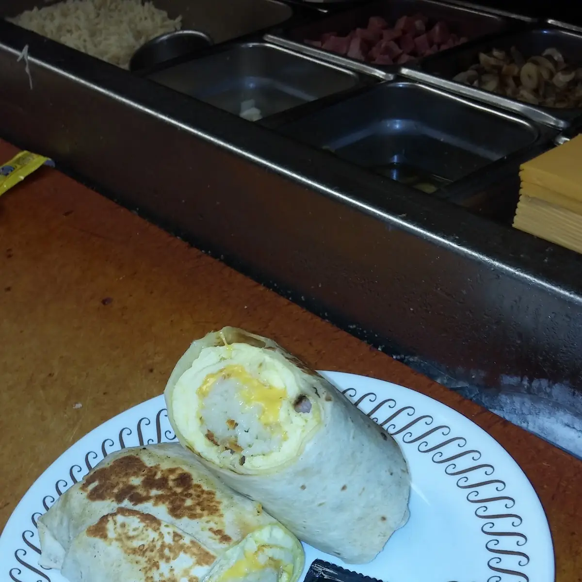 Ham and Cheese Omelet Plate