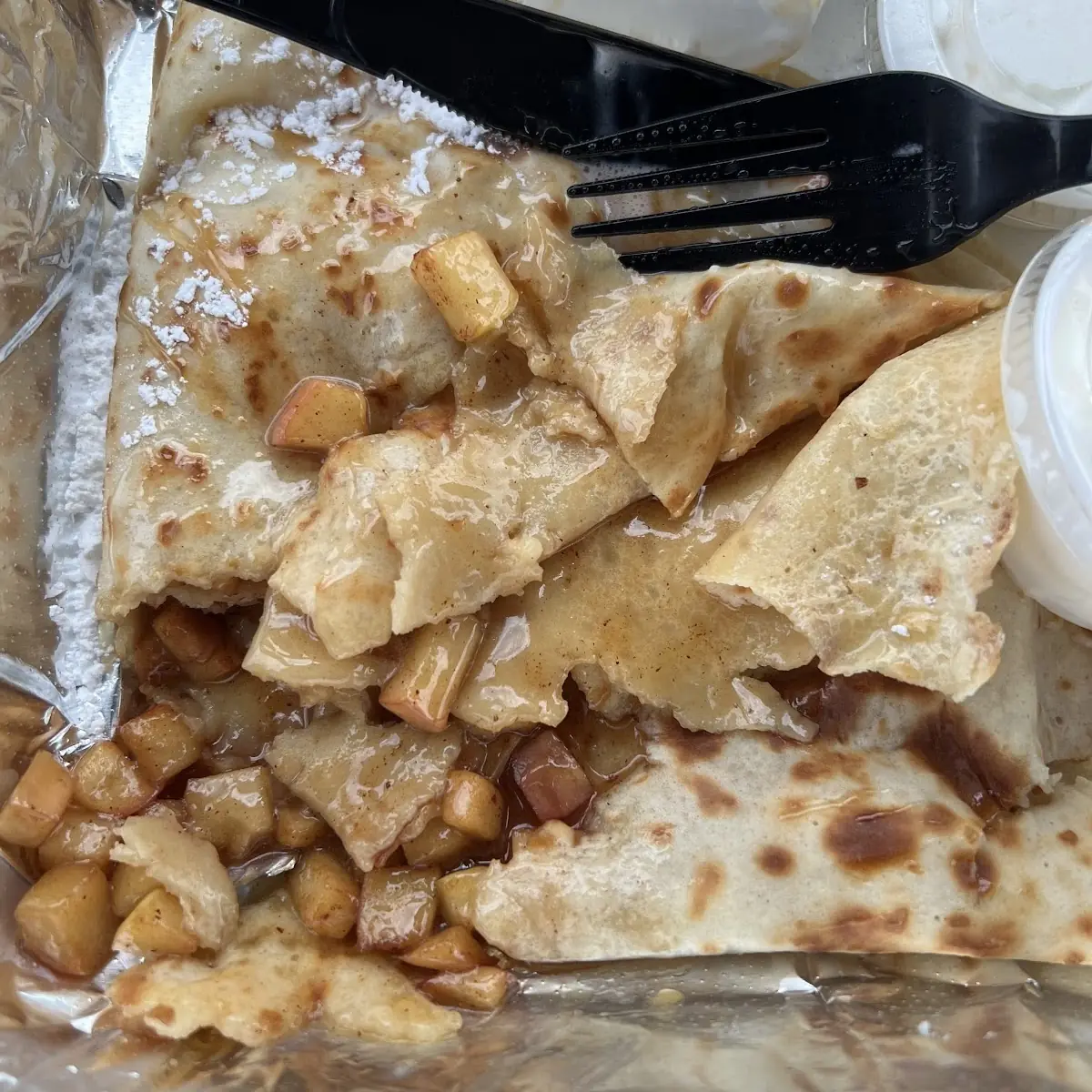 Caramel Apple Pie Crepe