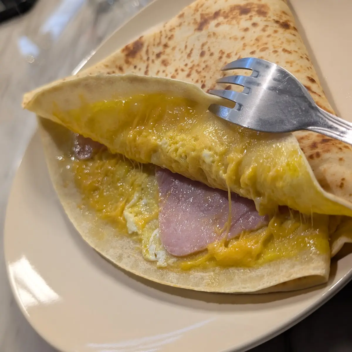 Ham & Cheese Crepes