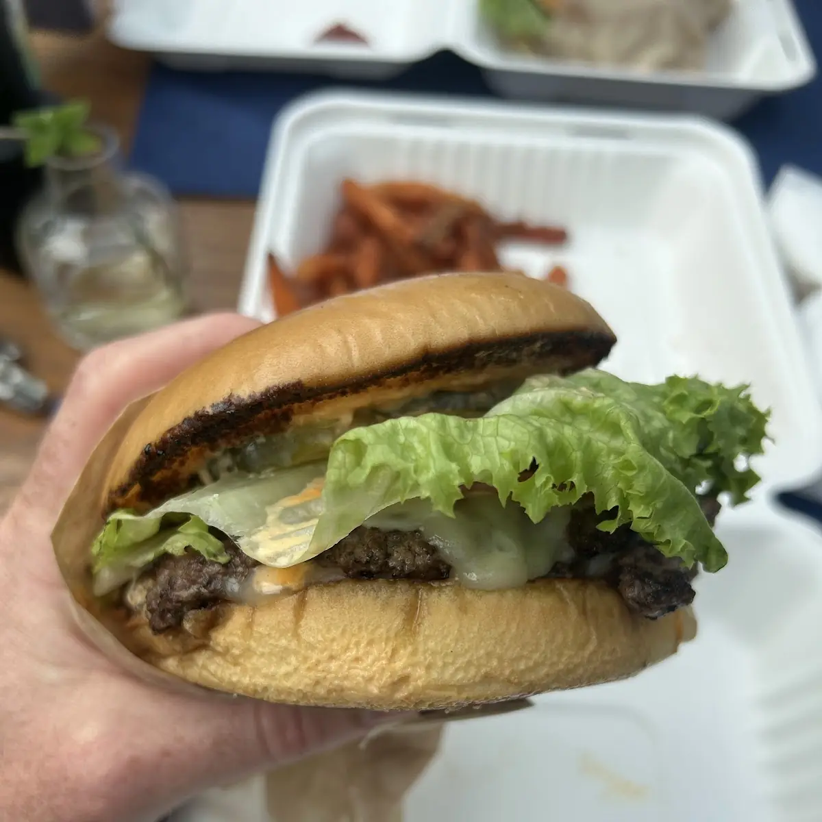 Smash Burger with Jack Cheese