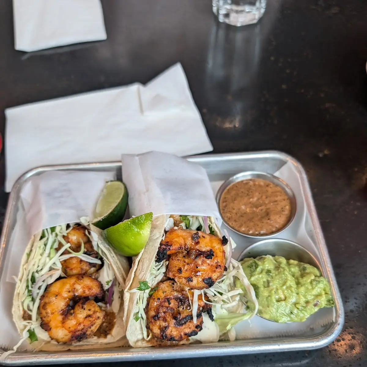 Grilled Fish or Shrimp Tacos 2 Per Order