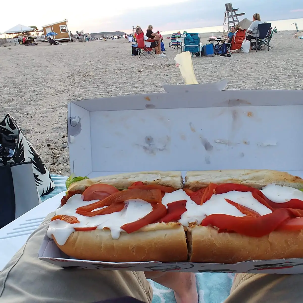 Breaded Chicken Mozzarella and Roasted Pepper Hero