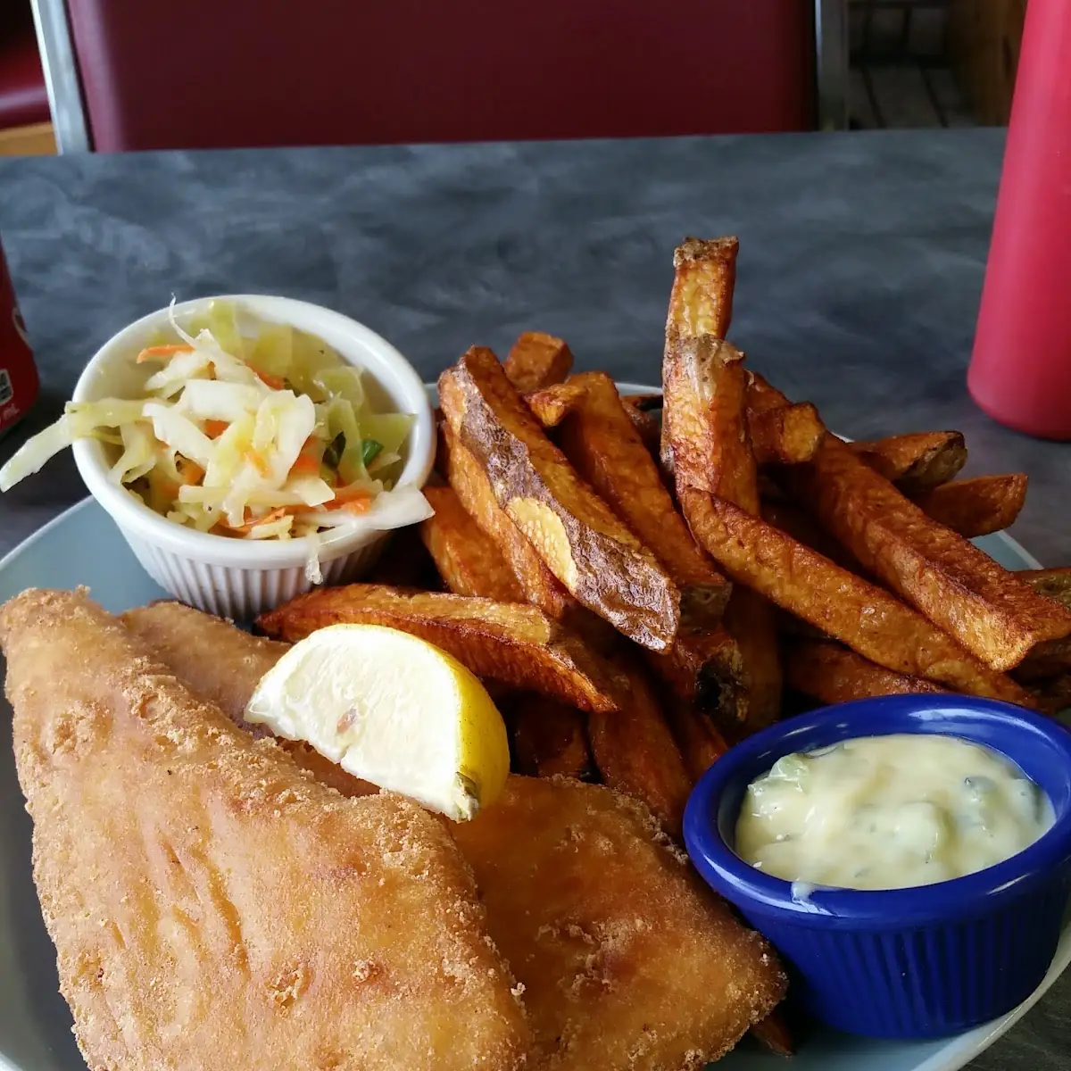 Haddock Fish and Chips, Roast 'N Toast Family Diner