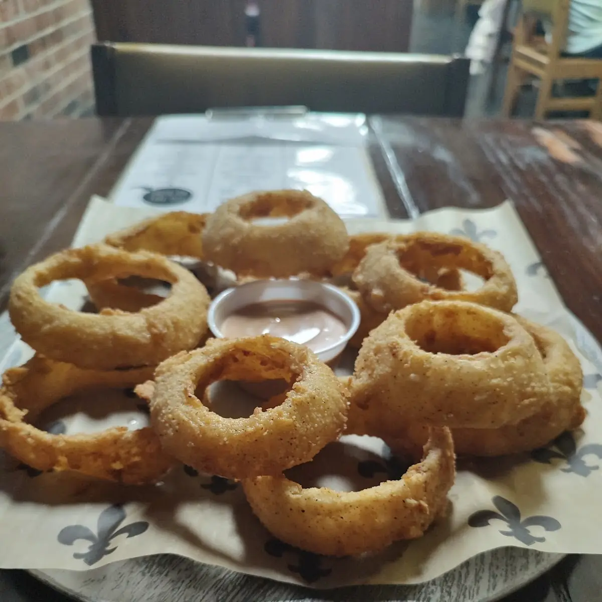 Colossal Onion Rings with Spillway Dipping