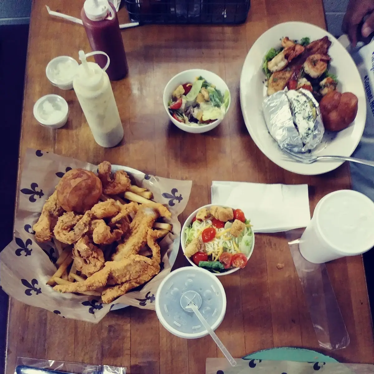 Seafood Combo with Garden Salad
