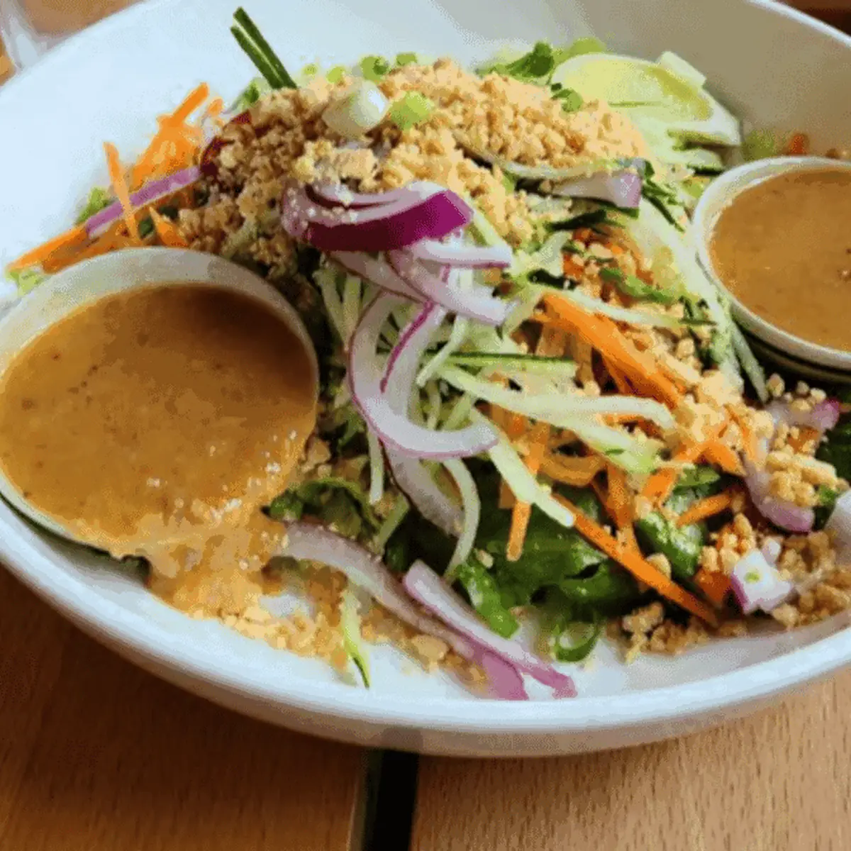 Side Salad with Peanut Dressing