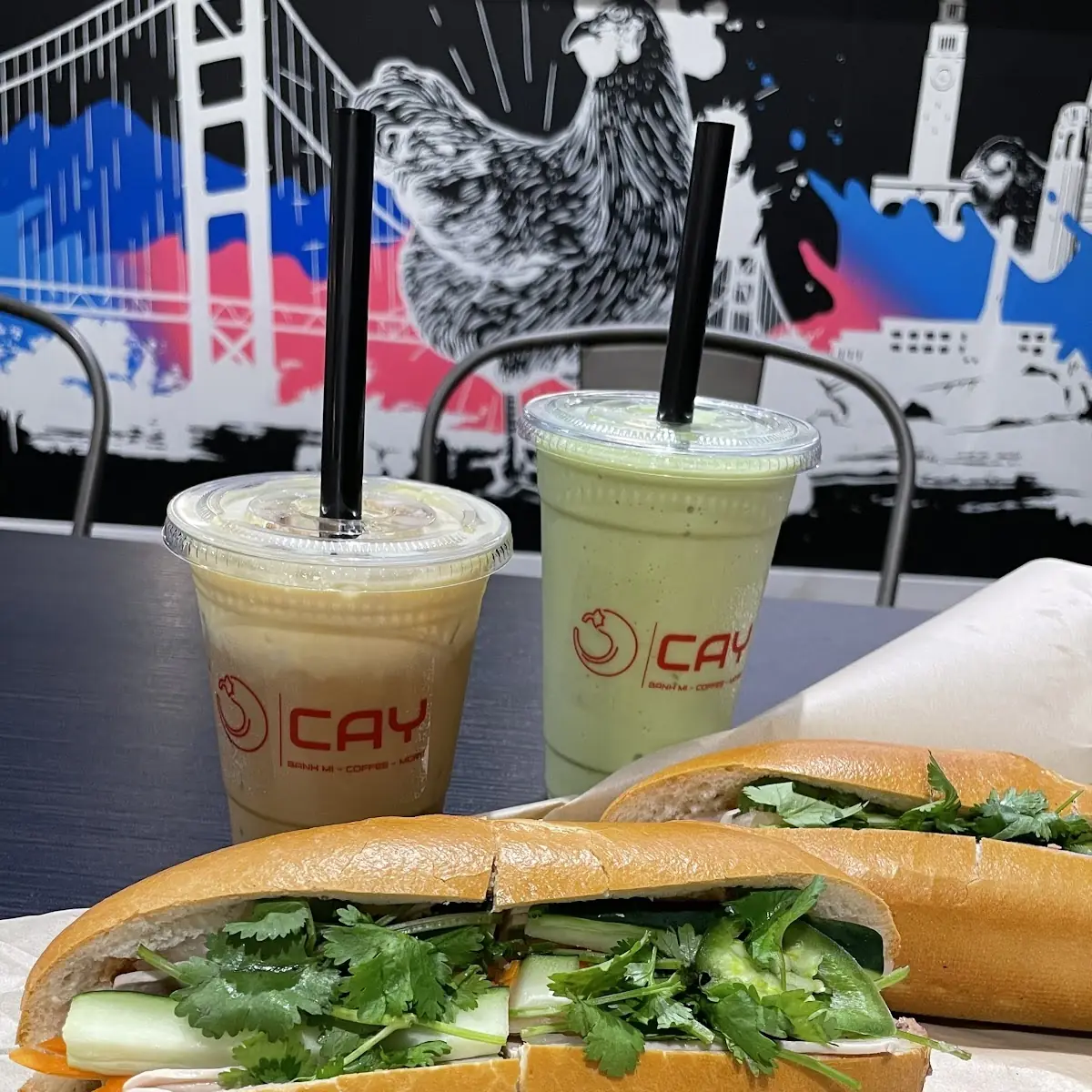 Egg Coffee Avocado Smoothie Banh MI Cha Lua Combination Cold Cut