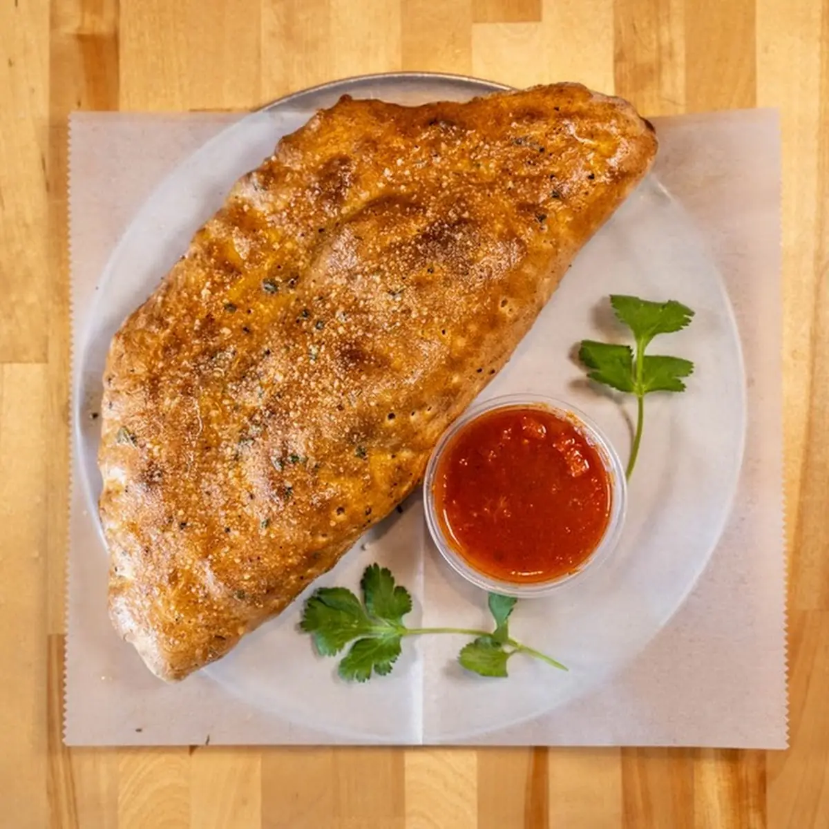 Cheese & Sauce Calzone