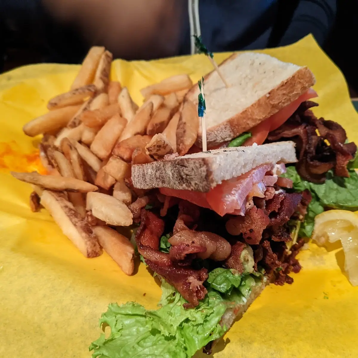 Bacon Lettuce Tomato Avocado Sandwich