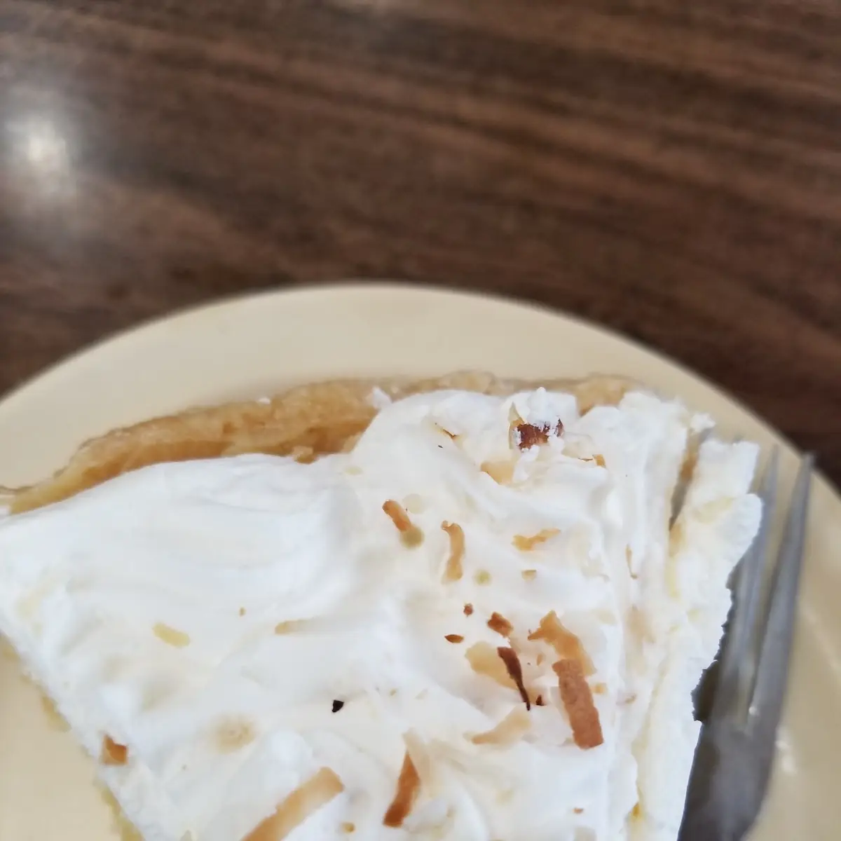 Coconut Creme Pie with Whipped Topping