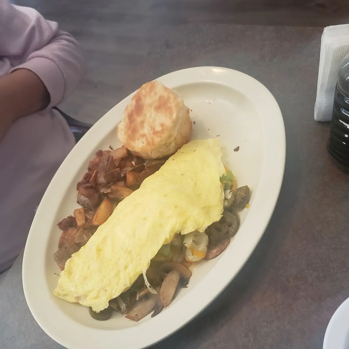 Country Fried Steak Omelette