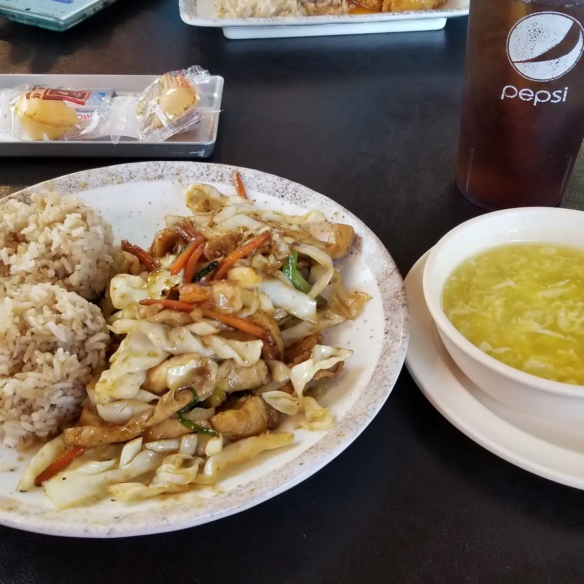 Szechuan Combo Fried Rice and Egg Drop Soup