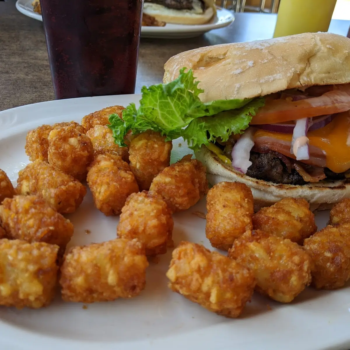Bacon Cheeseburger with Tater Tots