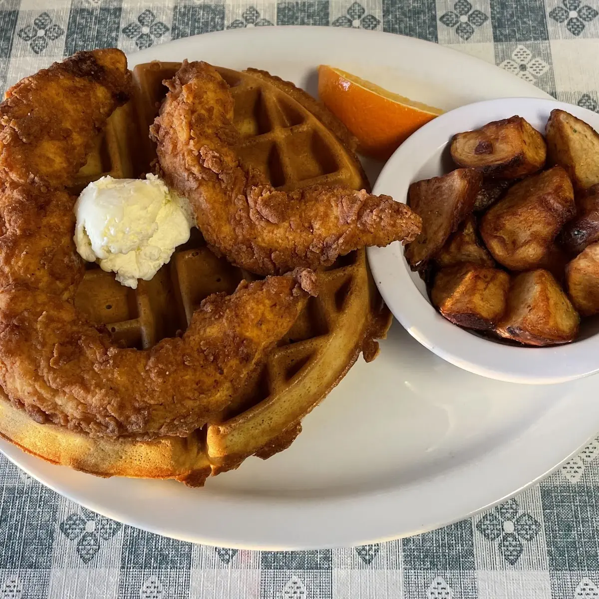 Chicken and Belgian Waffle