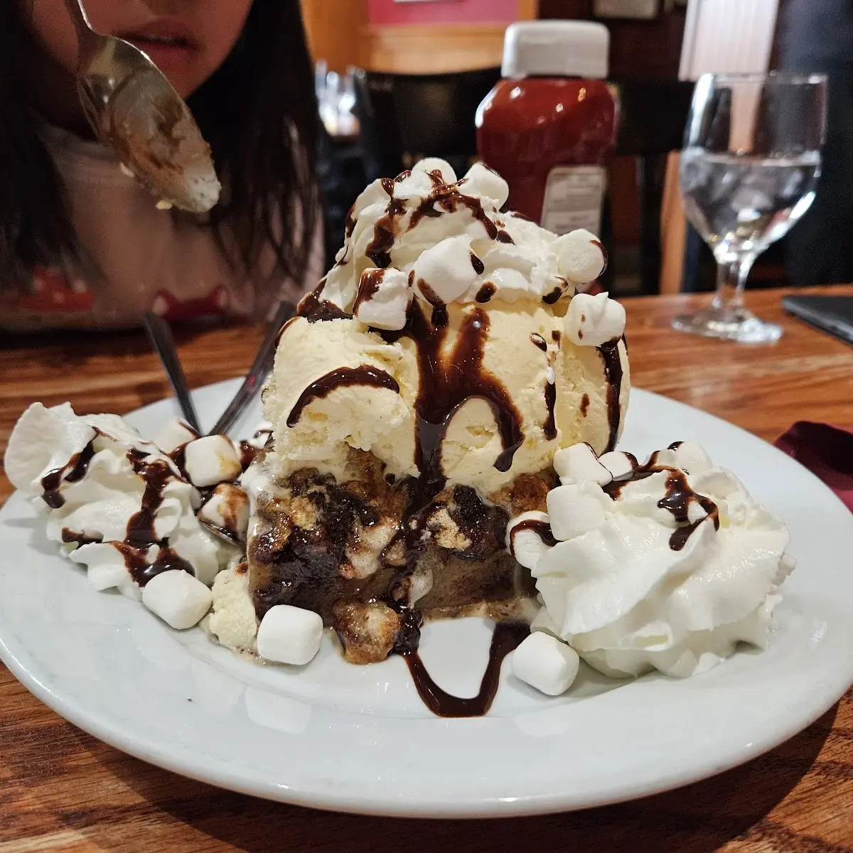 Bread Pudding a La Mode S'More Flavor