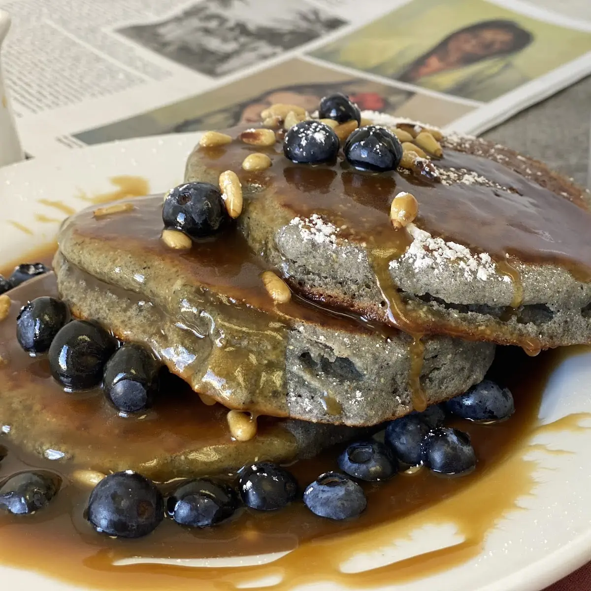 Blue Corn Blueberry Pancakes