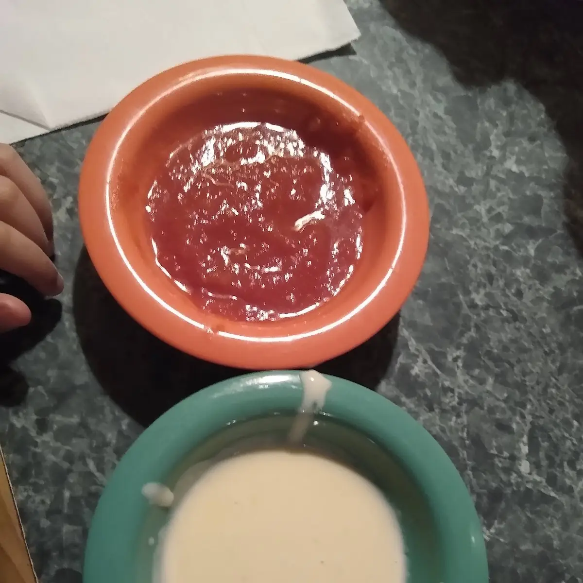 Cheese Dip and Mild Salsa