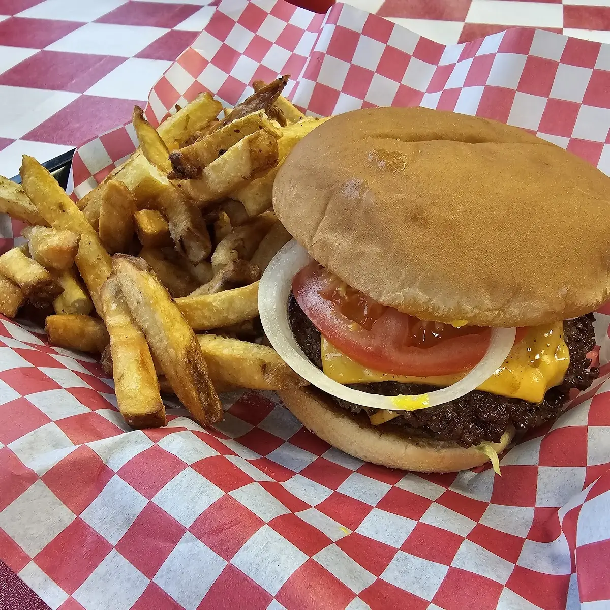 Double Hamburger Basket