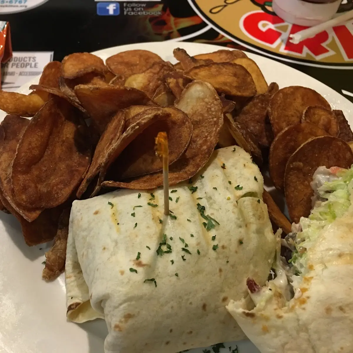 Smoked Chicken Salad Wrap