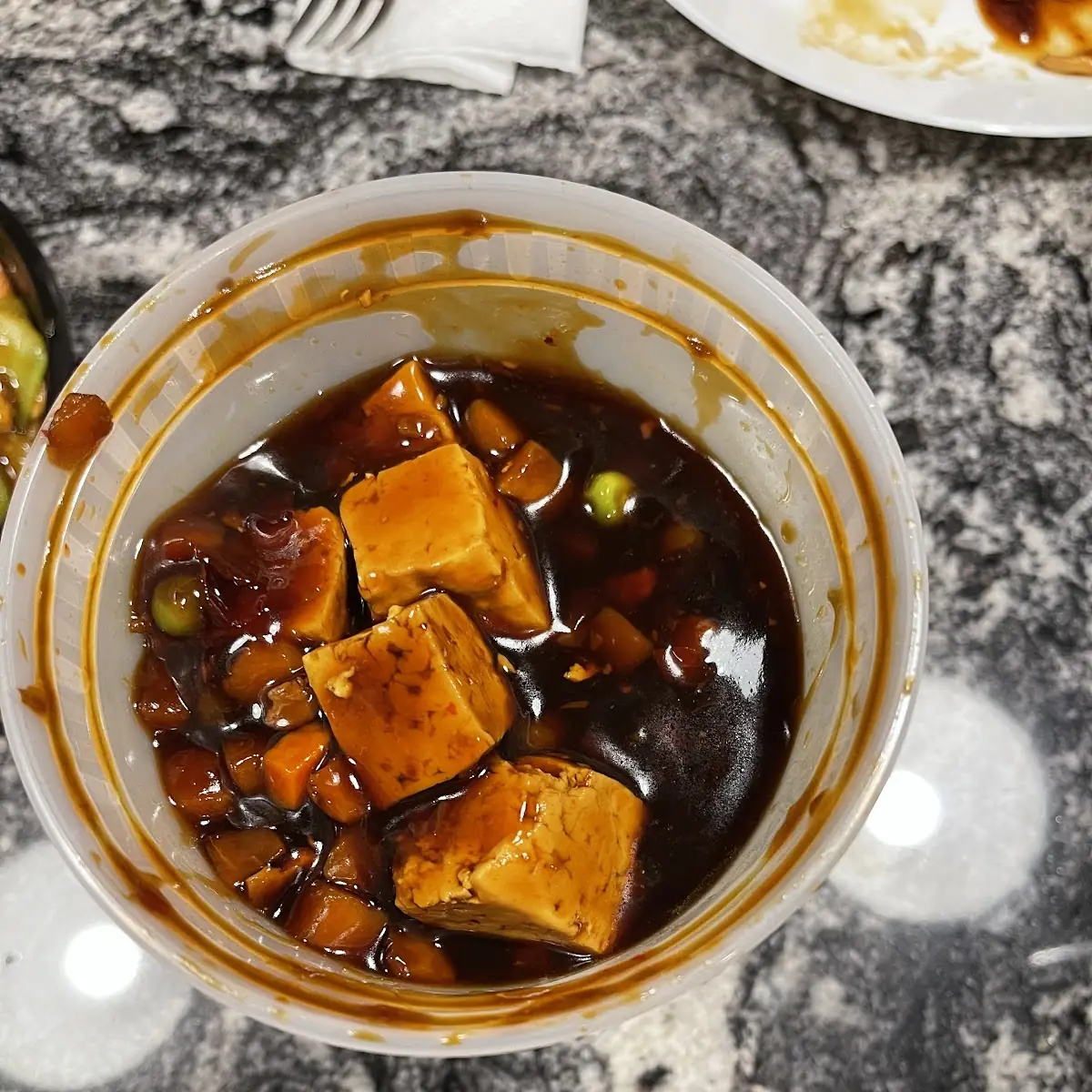 Bean Curd with Garlic Sauce