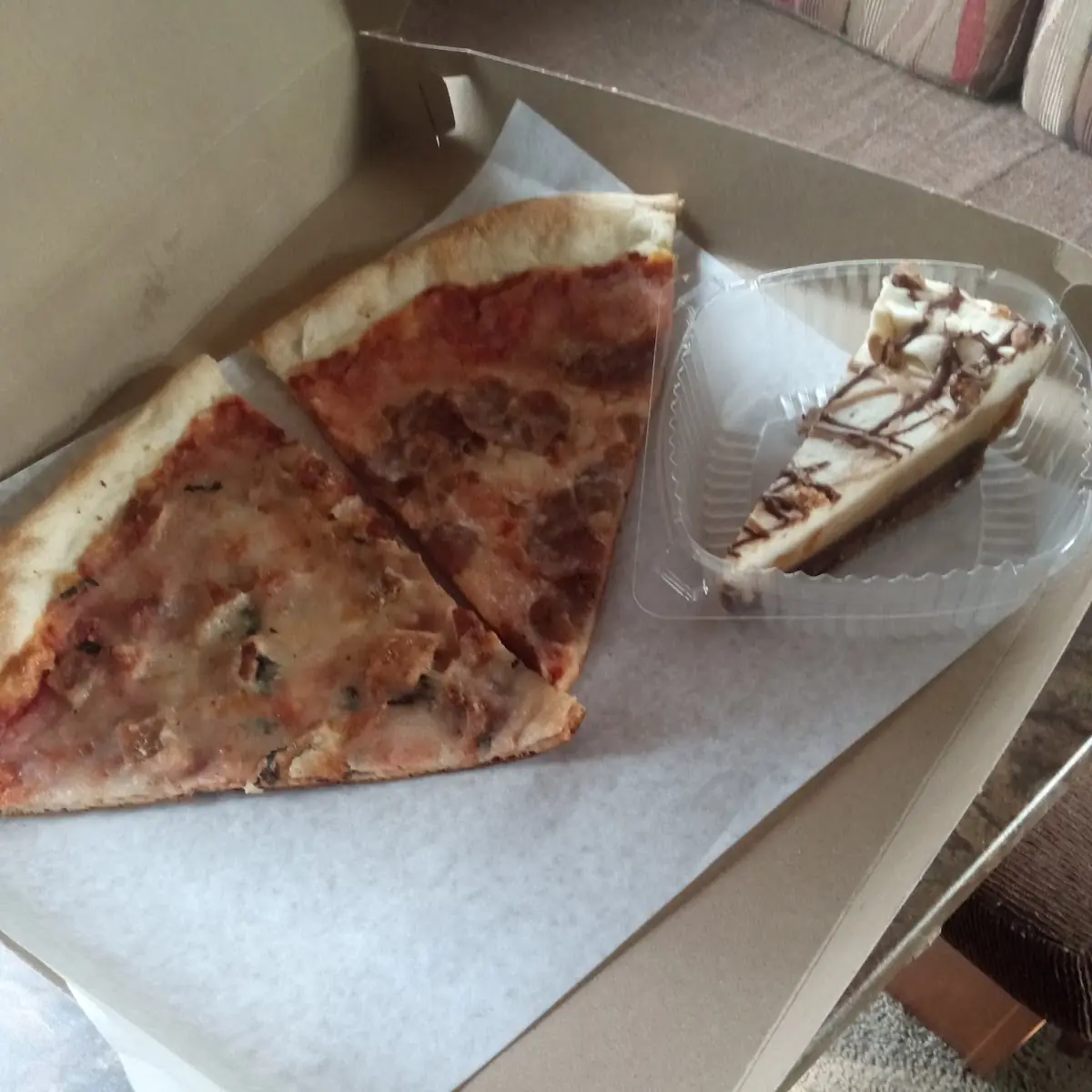 Cheese Pizza N Cheese Cake