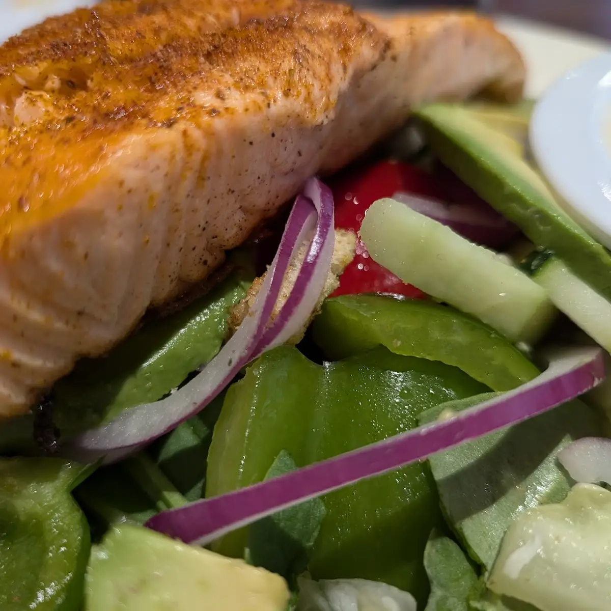 Salmon Salad Close Up