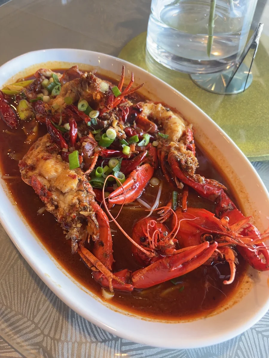 King Prawns with Singapore Chilli Sauce, duck duck kitchen