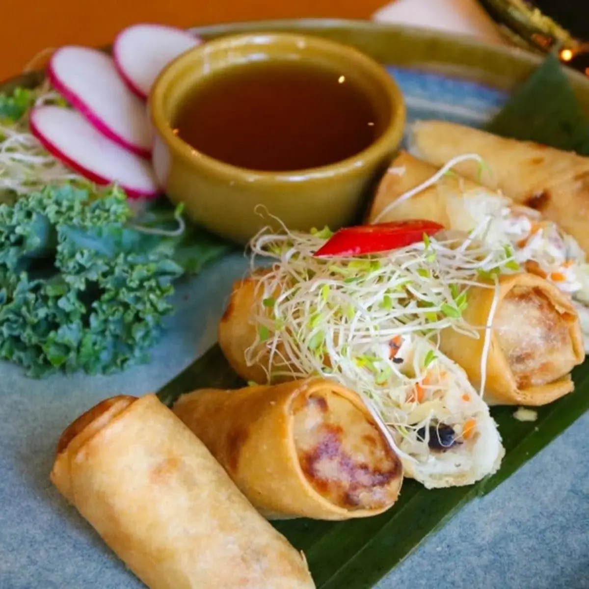 Crispy Vegetable Spring Rolls Vegetarian 5 Pieces