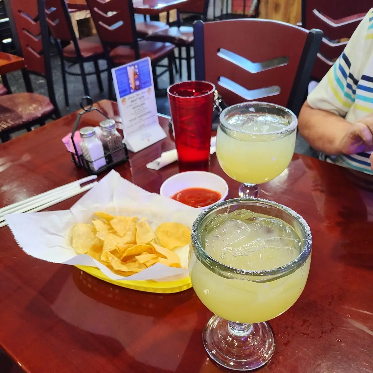 Chips Salsa and Margaritas