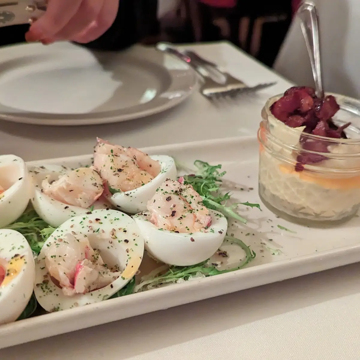 Lobster Deviled Eggs