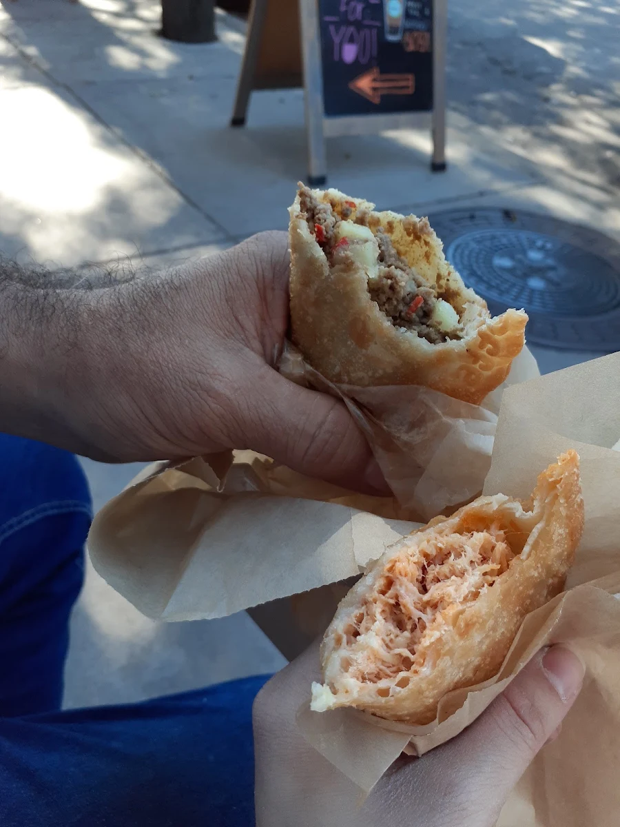 Beef Empanada and Chicken Empanada