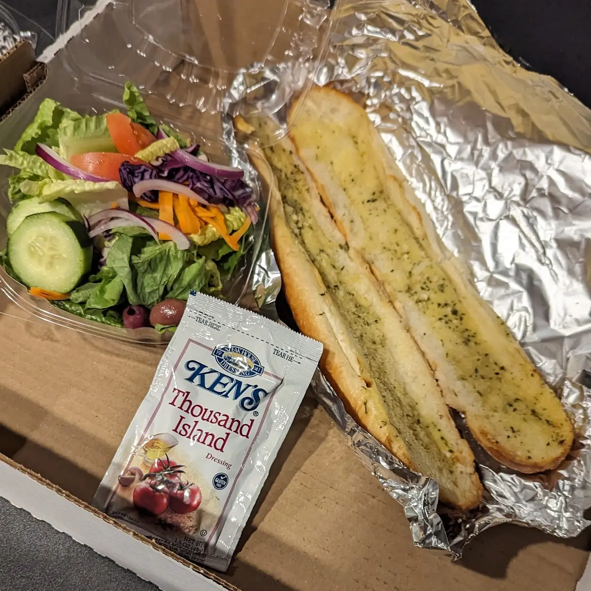 Garlic Bread and Tossed Salad