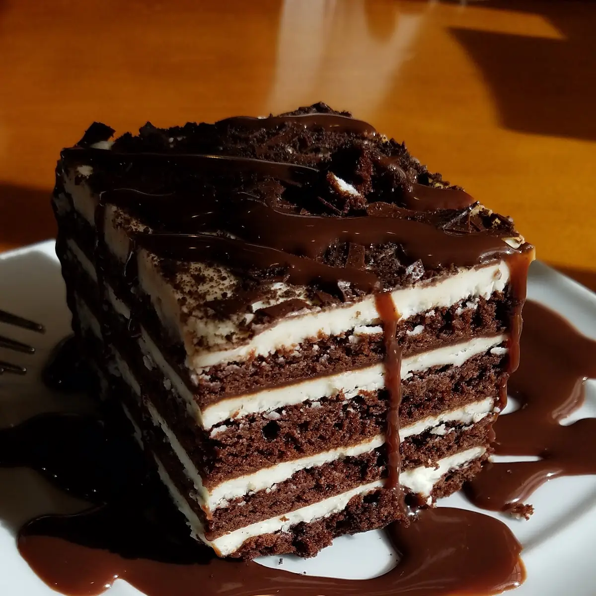 Chocolate Brownie Lasagna