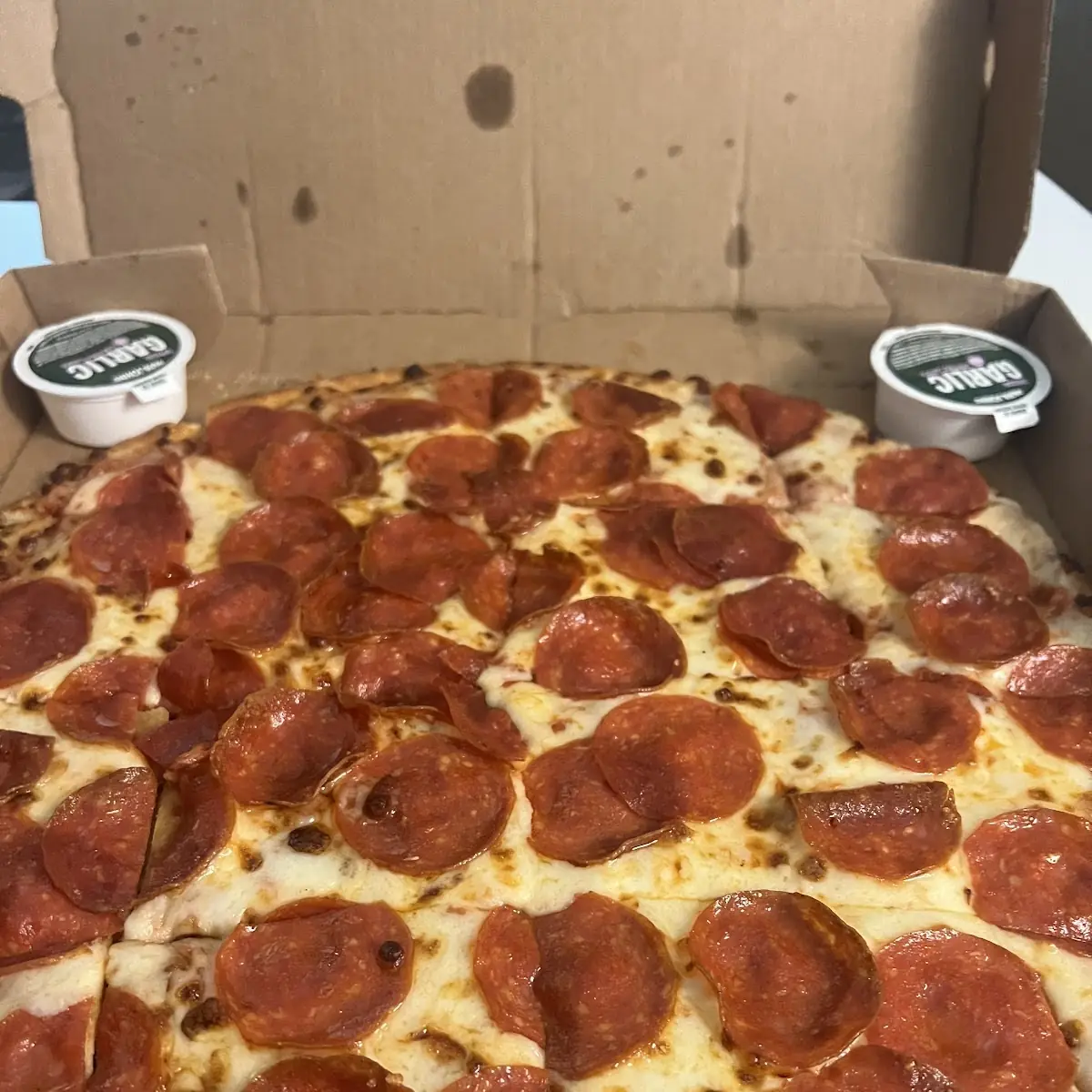 Thin Crust Pepperoni Pizza