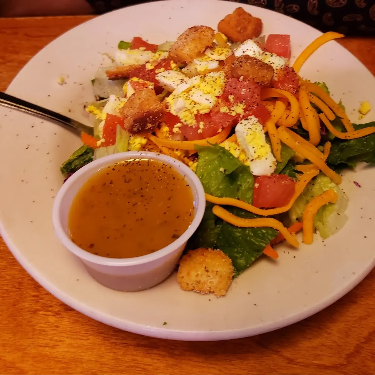 Garden Side Salad with Blue Cheese Dressing