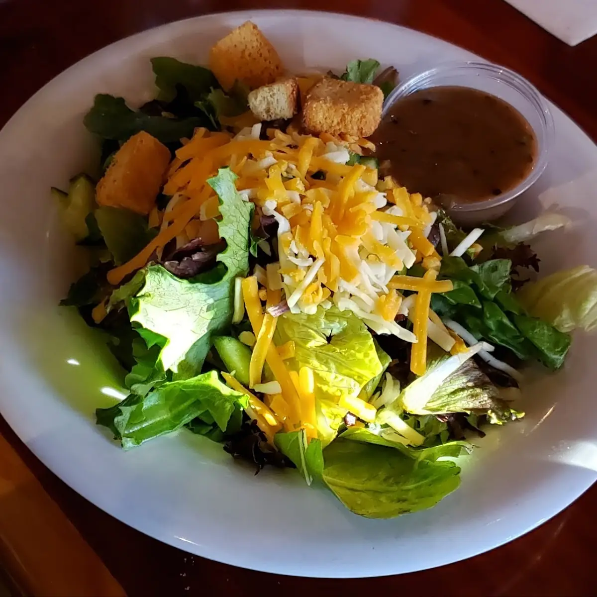 Side Garden Salad with Lime Vinaigrette Dressing