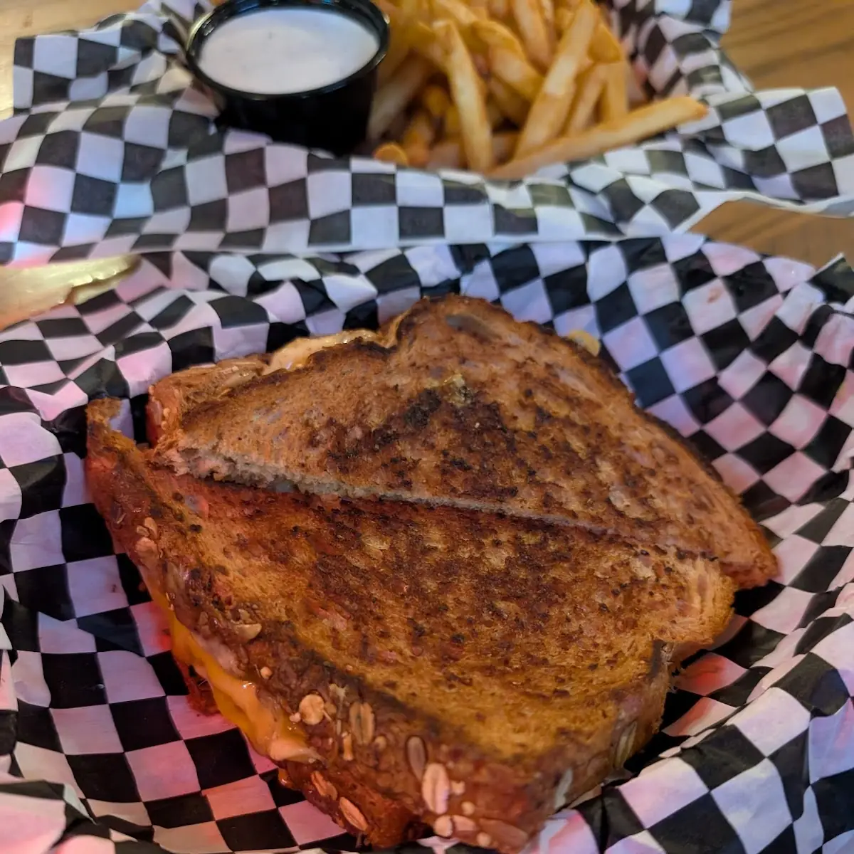 Grilled Cheese Sandwich with Bacon