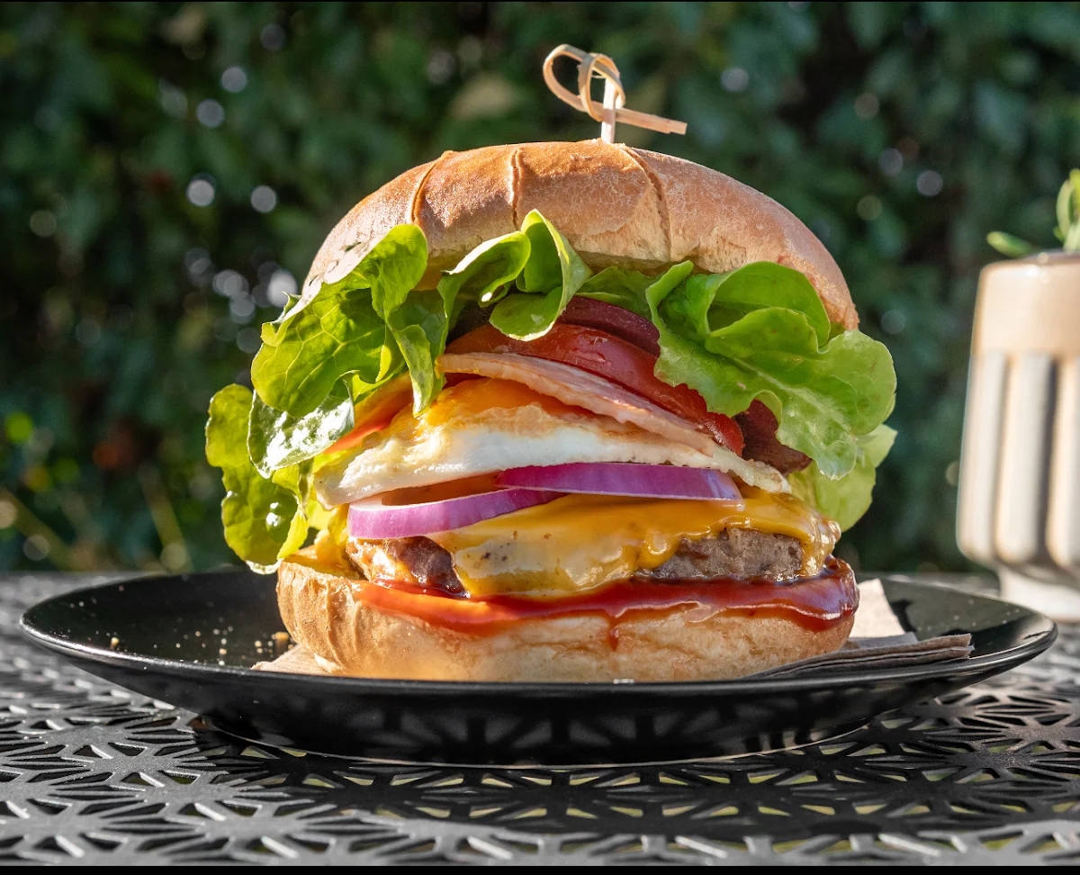 Gluten Free Grilled Chicken & Bacon Burger