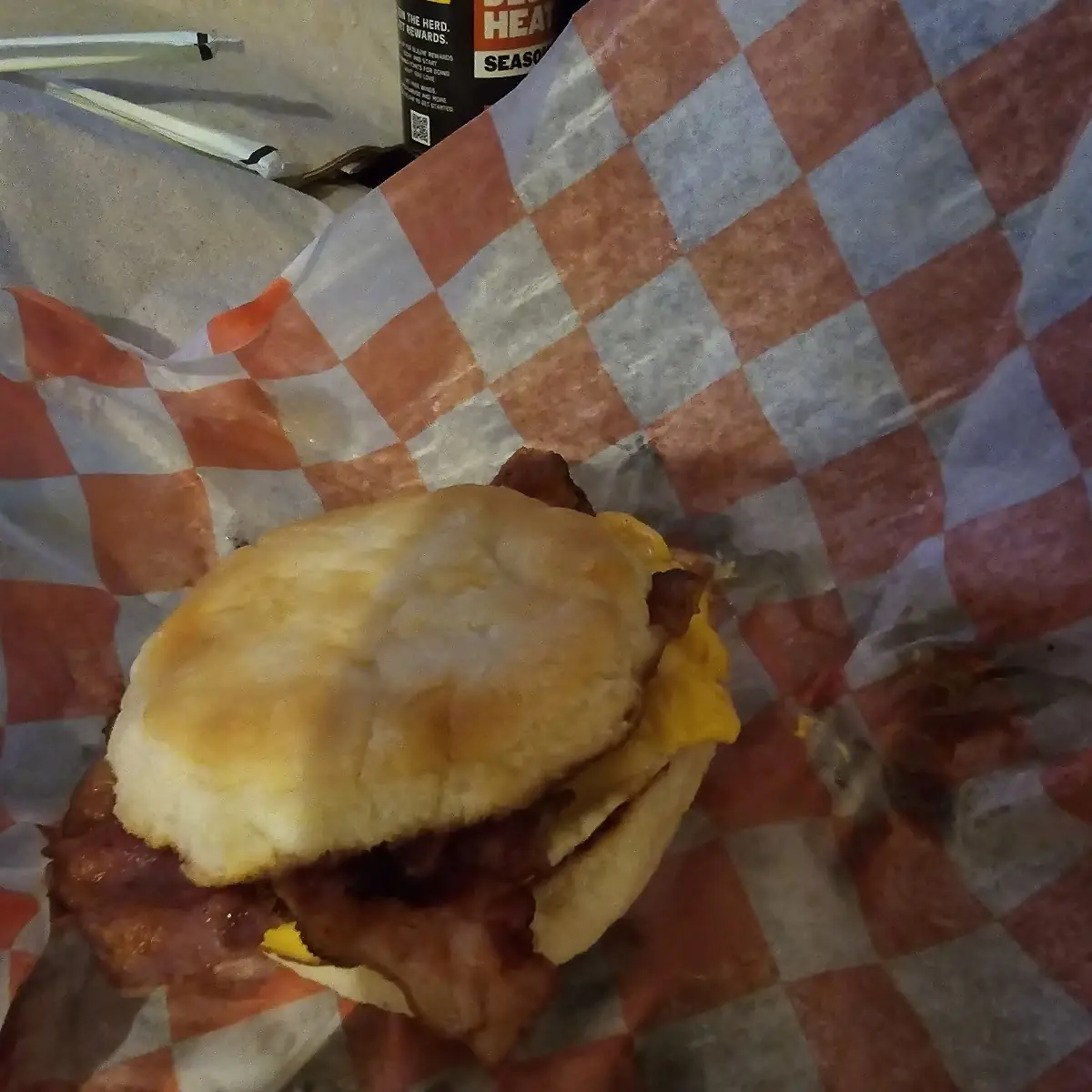 Chicken Egg and Cheese Biscuit