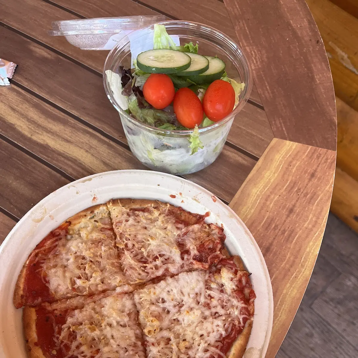 Pizza and Side Salad