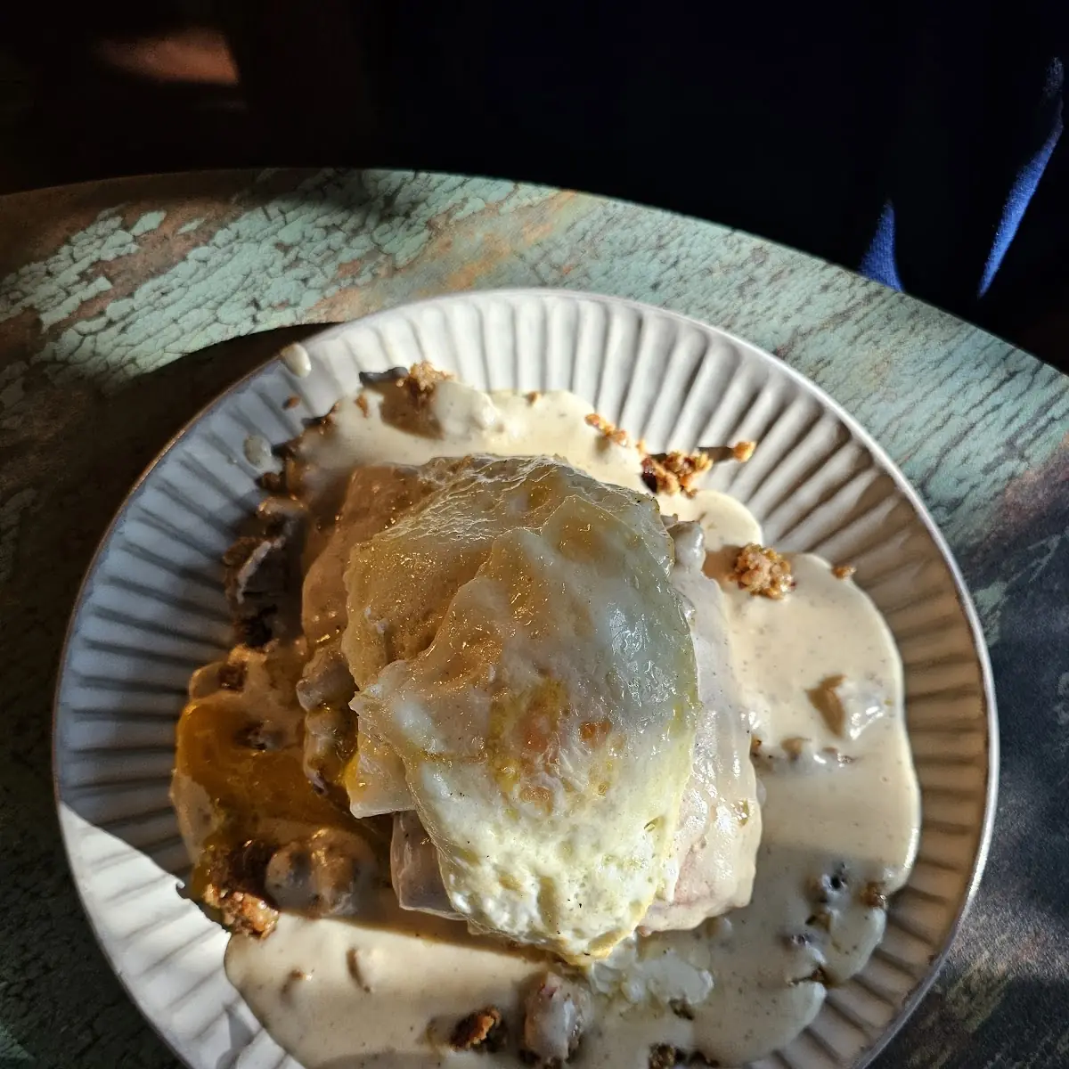 Biscuits and Gravy with Eggs