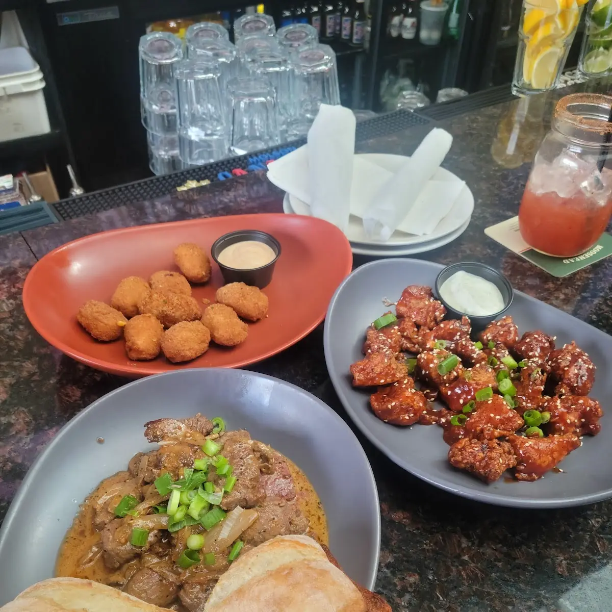 Bourbon Chicken Bites, The Bourbon Tap & Grill Tecumseh