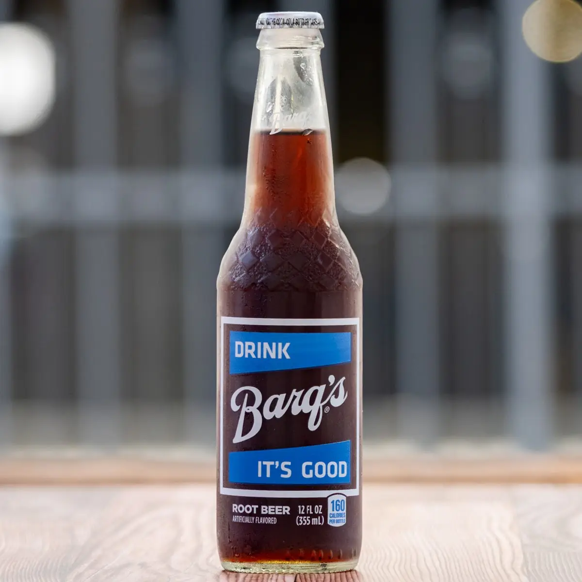 Barq's Root Beer Glass Bottle