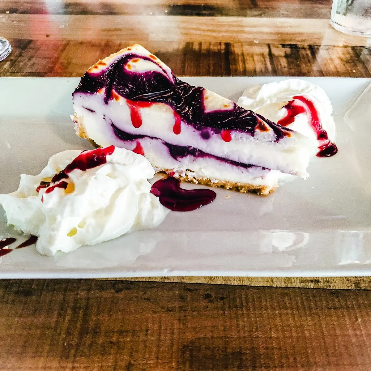 White Chocolate Blueberry Cheesecake