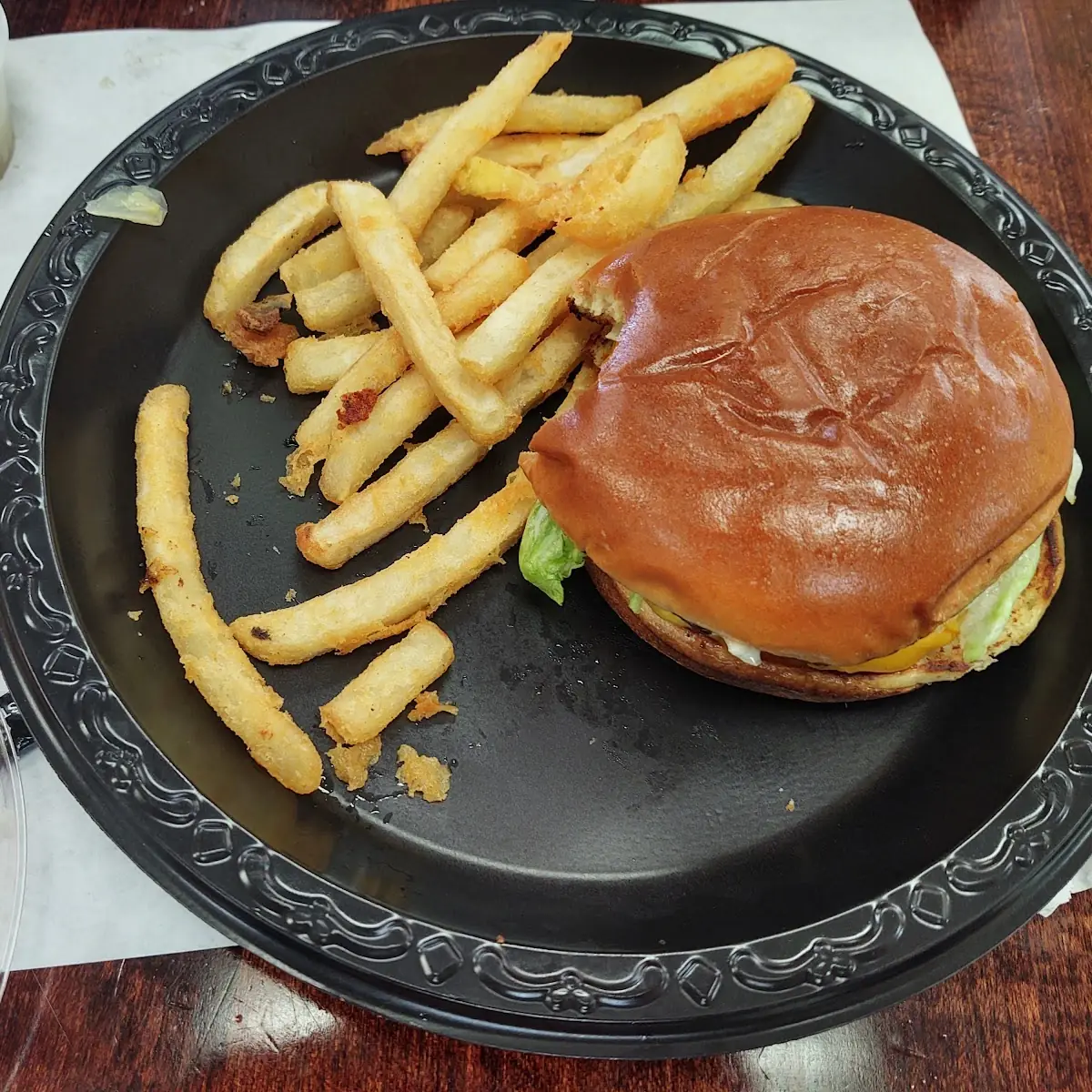 Burger and Fries