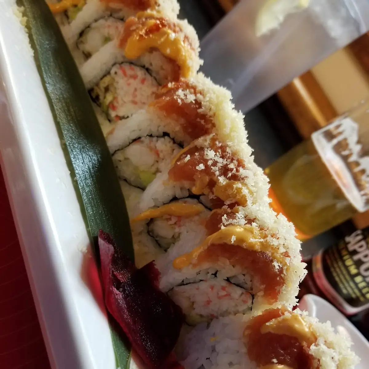 Yellowtail hand roll