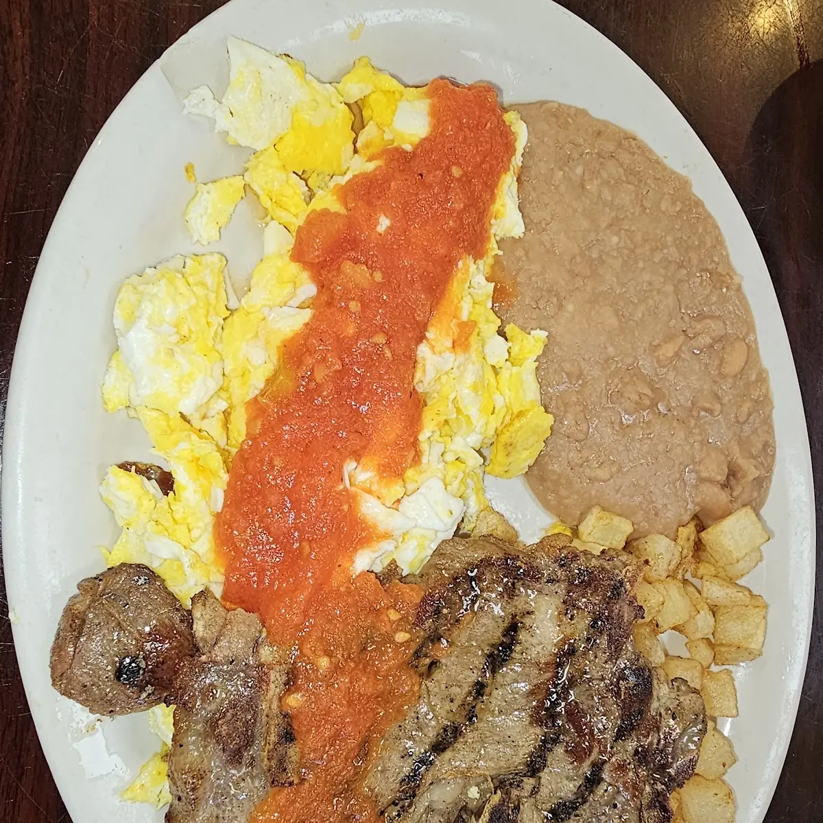 Huevos Rancheros with Pork Chops