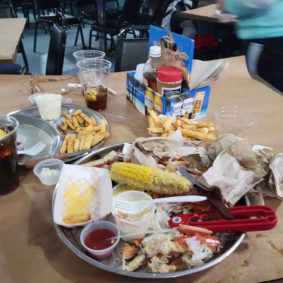 Neptune Platter with Steamed Clams and Medium Blue Crab