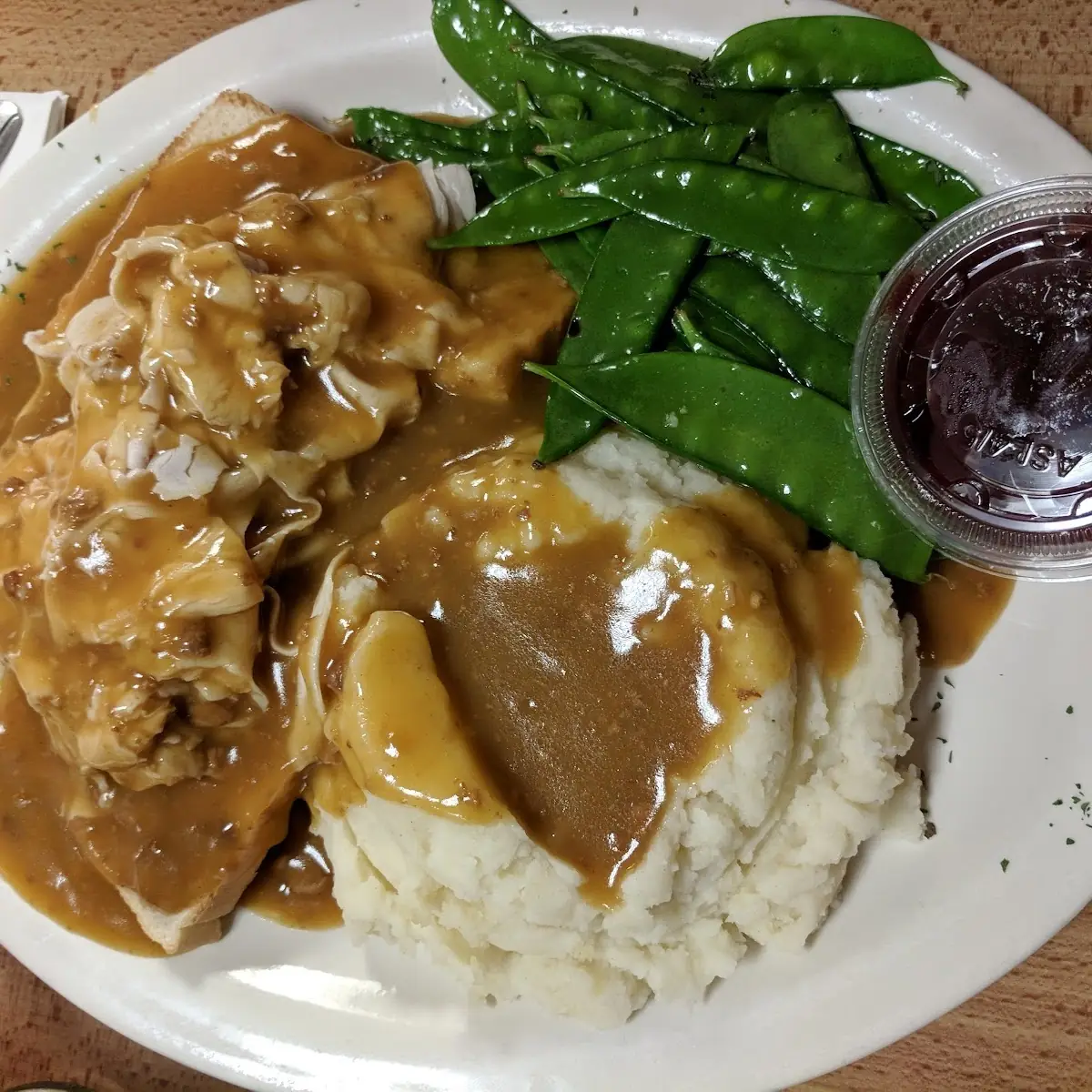 Open Faced Turkey Sandwich