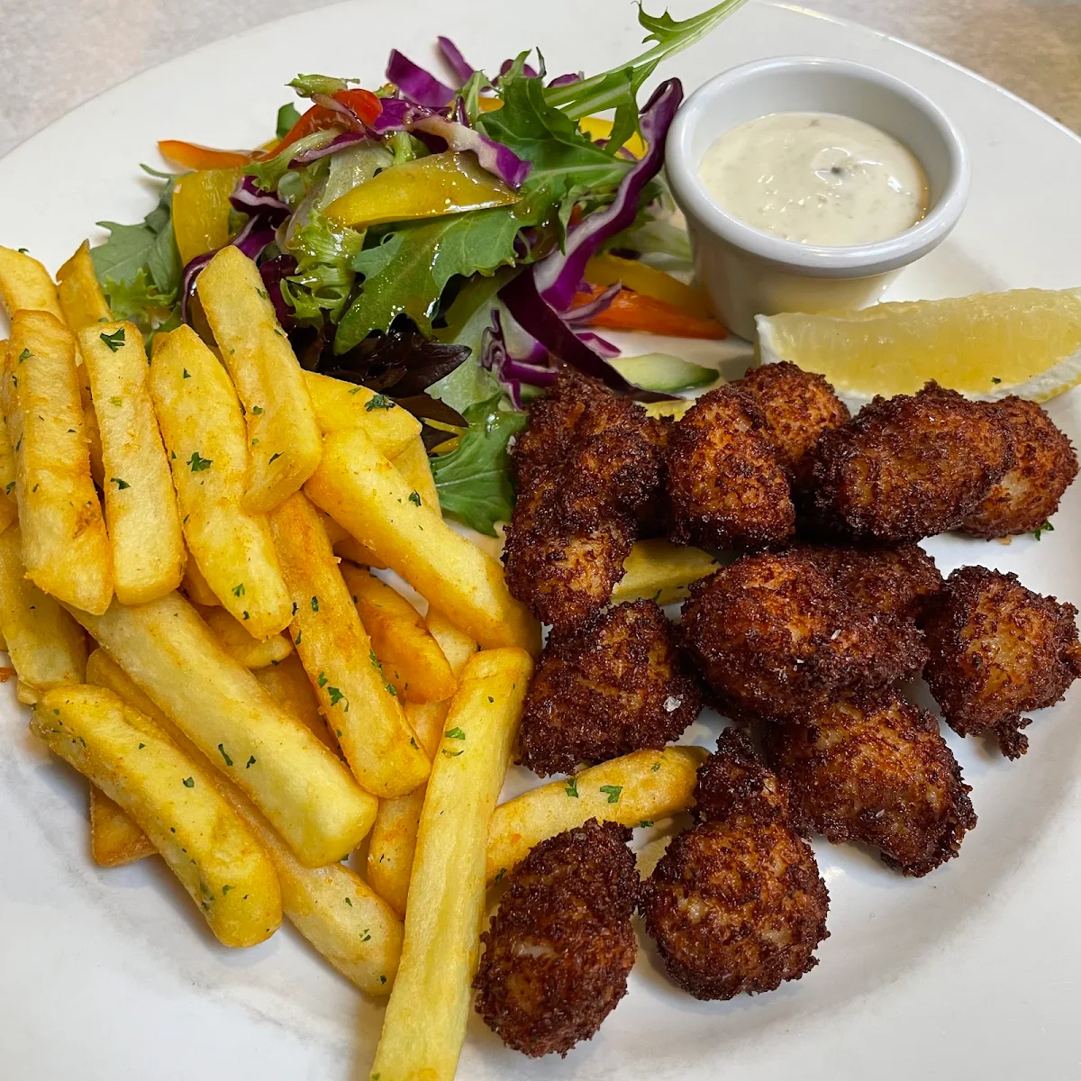 Crumbed Tassie Scallops, Gunners Arms Tavern